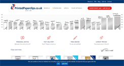 Desktop Screenshot of printedpaperclips.co.uk