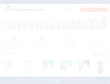 Tablet Screenshot of printedpaperclips.co.uk